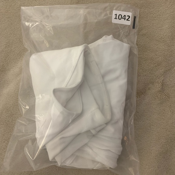 Lululemon White Mesh Crop Stretchy Leggings Size 8 - Picture 6 of 10